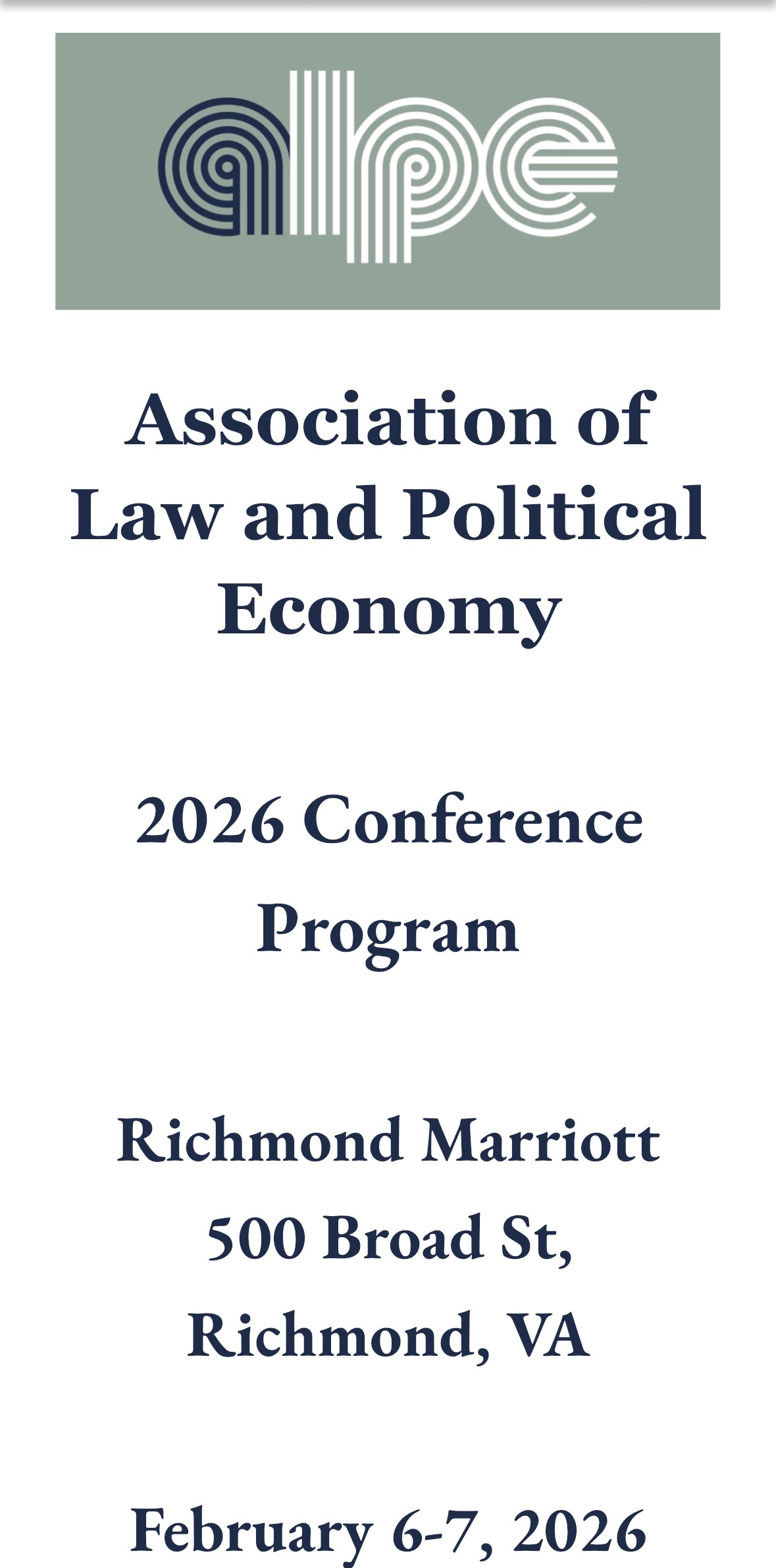Association of Law and Political Economy Inaugural Conference | The ...